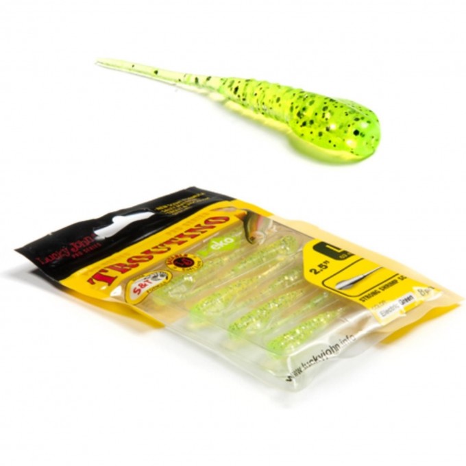 Твистеры съедобные LUCKY JOHN PRO SERIES TROUTINO, 1.7 in (43 мм), цвет 071, 12шт 140124-071