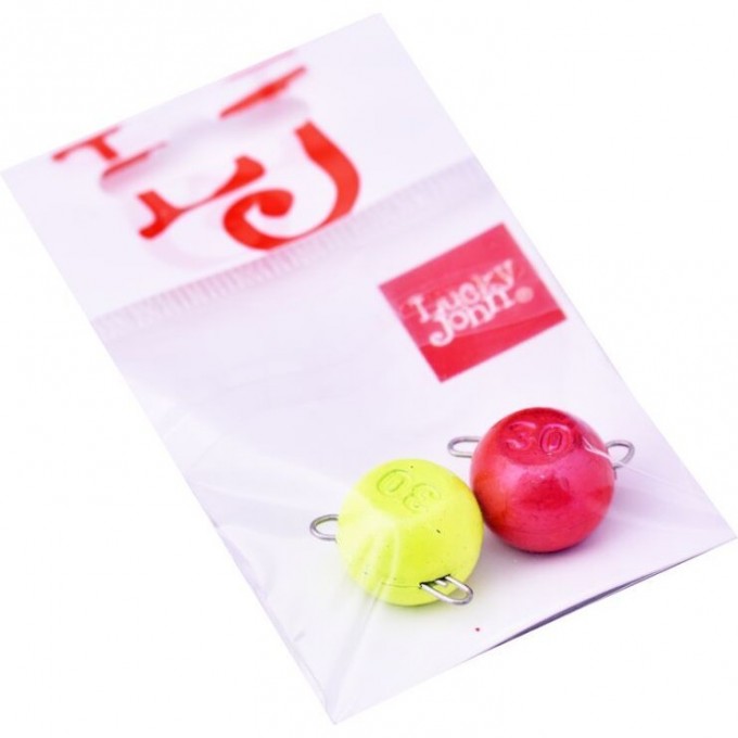 Груз-головки разборные LUCKY JOHN BALL RGY MIX1 30г, 2шт LJBRMIX1-030